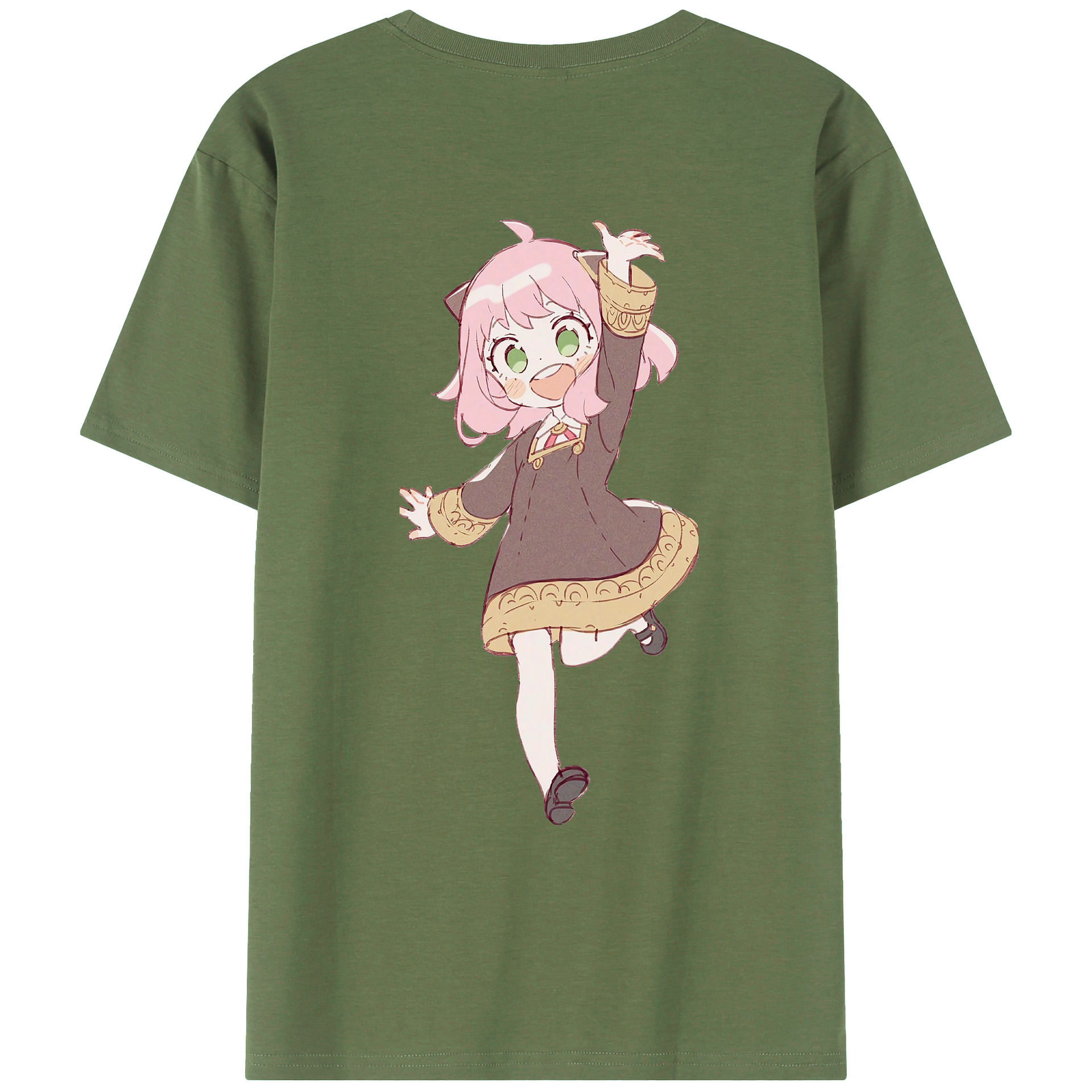 （画像用） SPY×FAMILY间谍家家酒 綿100％ メンズ半袖Tシャツ（バックプリント） 通気性
